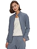floralhue Scrub Jackets for Women, Zip Front