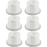 6 Pack H-epa Filters Compatible with MBNGF X9 Ultra Car Vacuum Cordless, Fit for ZARIMI X12-ULTRA Mini Vacuum MBNGF Mini Handheld Car Vacuum Filters Works
