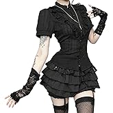 Insdark Grunge Y2k Top T Shirt Gothic Women Rave Goth