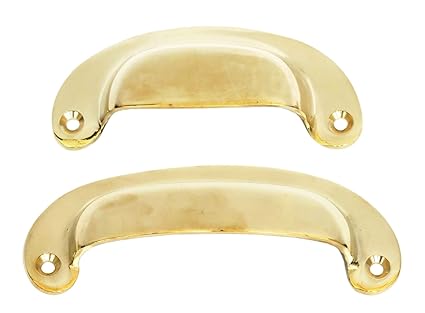 Solid Brass Drawer Pull Cupboard Door Handle Choice Of Sizes