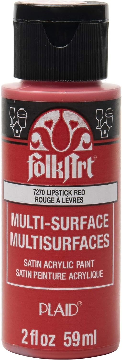 Folkart Acrylic Paint, red, 2oz Amazon.co.uk Kitchen & Home
