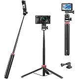 59in Selfie Tripod for Camera Gopro - ULANZI MT-71 Invisible Long Extendable Selfie Vlog Handle Portable Lightweight Tripod S