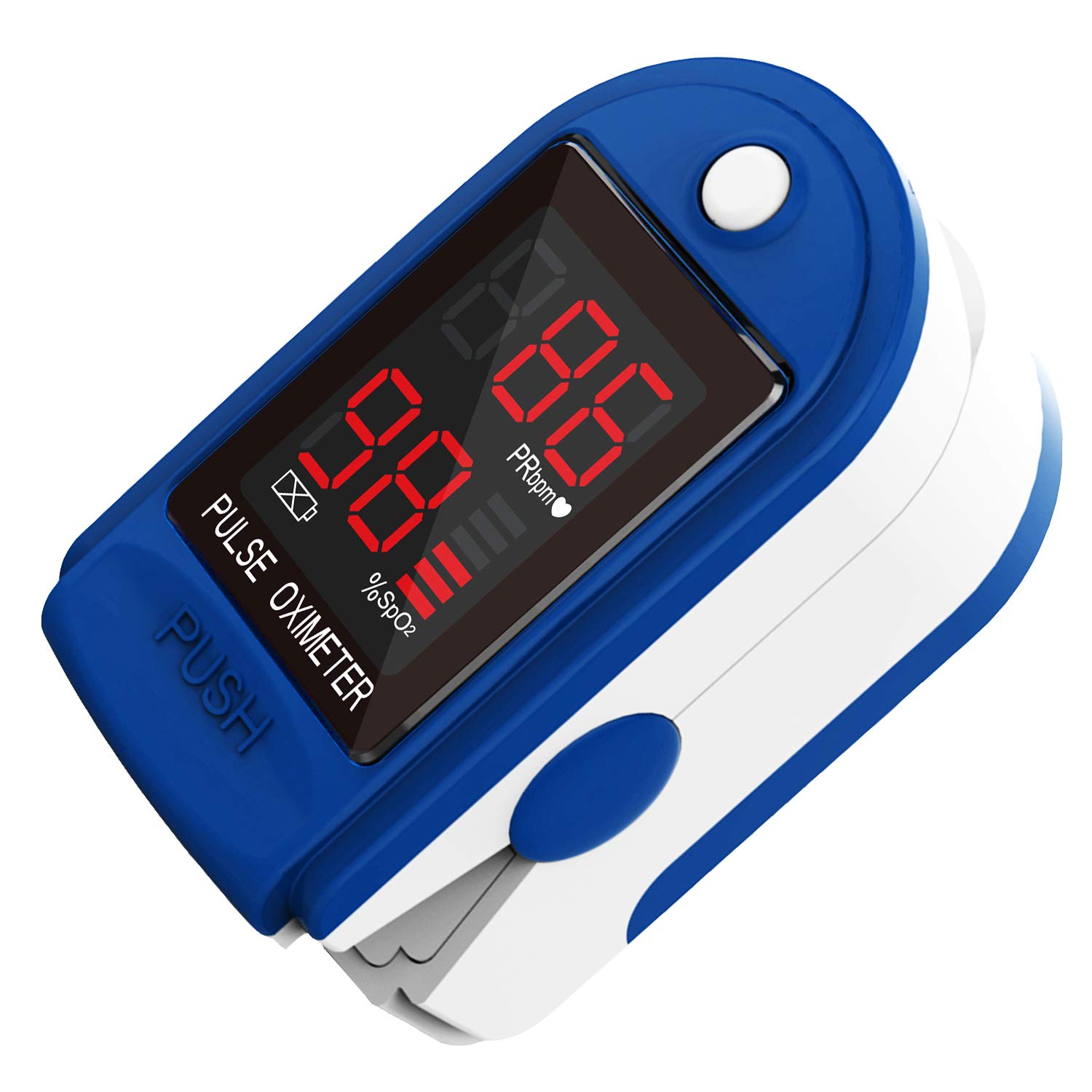 Oxygen Saturation Monitor GENERISE Pulse Oximeter for Adults & Children - Blood Oxygen Monitor with Large Clear LED Display - Features SPO2 & PR Detection for Fast, Accurate Results