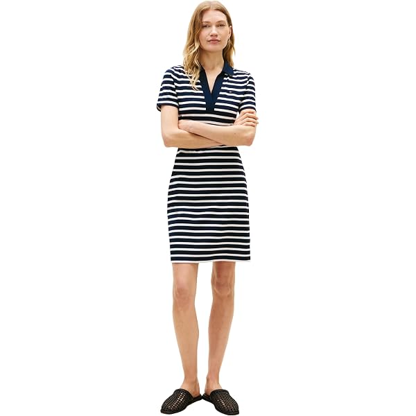 Tommy Jeans Women's Maxi Polo Dress, Dark Night Navy/Stripe XX-Small at  Amazon Women's Clothing store