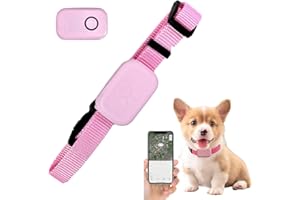 Waterproof GPS Tracker Collar for Dogs & Cats - Rechargeable, Real-Time Location Tracking for iOS/Android, No Monthly Fee, fo