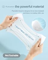 Smile & Smile Purcotton Disposable Face Towel 100% Cotton 300 Ct 20x20 cm view 7
