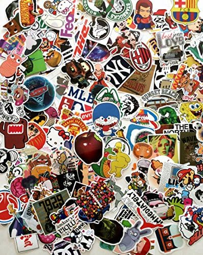 Lots of 100pcs SKI Snowboard Skateboard Surf Suitcase Vinyl Sticker Logo Decal