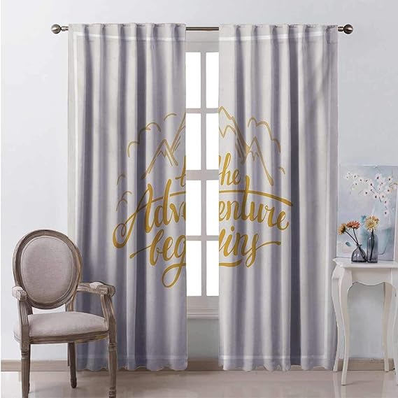 Toopeek Adventure - Cortinas opacas con bolsillo para barra de