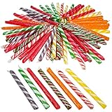 Kicko 4.75 Inch Old Fashioned Candy Stick - 72 Piece of Fruit-Flavored Suckers for Party Favors, Cake Decorations, Novelty Supplies or Treats for Halloween, Christmas, Baby Showers, Weddings