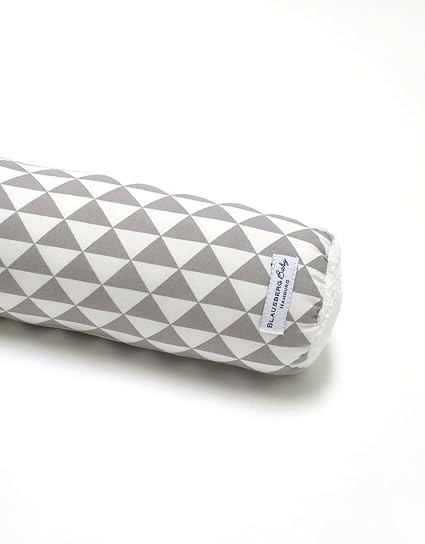 Blausberg Baby - Bettschlange Nestchen Bettumrandung Kantenschutz Kopfschutz für Baby- und Kinderbett Dreiecke Grau (180 cm) 