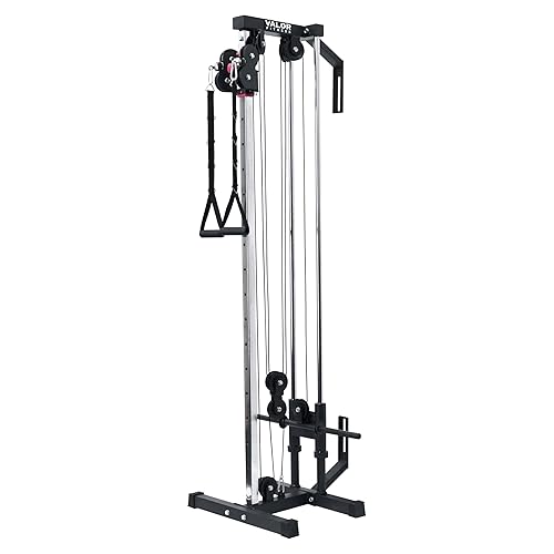 Valor Fitness Wall-Mounted Cable Machine – Dual Pulley System, 16