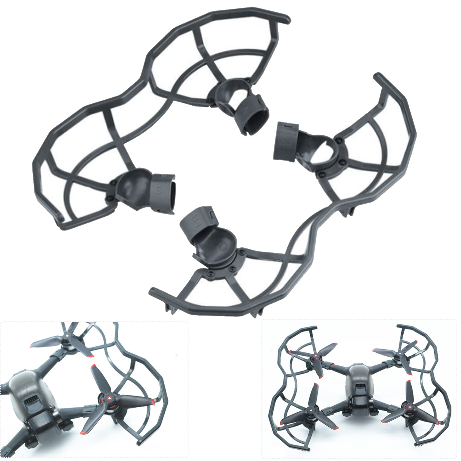 iEago RC Propeller Protector for DJI FPV Drone, Semi Closed Propeller Protective Guard Anti-Collision Protective Ring for Drone Propeller Compatible with DJI FPV Drone Accessories