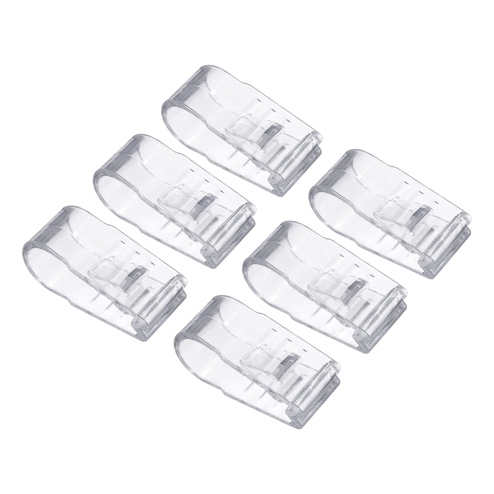 PATIKIL Quilt Cover Clips,6pcs No Pins Plastic Duvet Clips Keep Corner in Place Quilt Fixer for Clip Bed Sheet Fastener Clip,Transparent