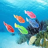Tipmant Electric Fish Animal Pets Goldfish Swim in Water Tank, Bathtub, Swimming Pool Baby Bathtub Toys Kids Gift - 5 Pcs/Pack