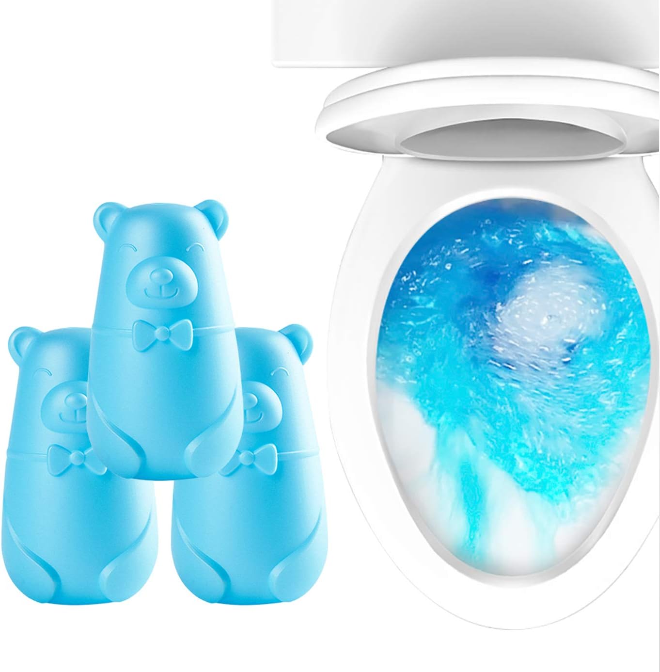 Toilet Bowl Cleaner,Automatic Bathroom Toilet Cistern Cleaner-3 Count