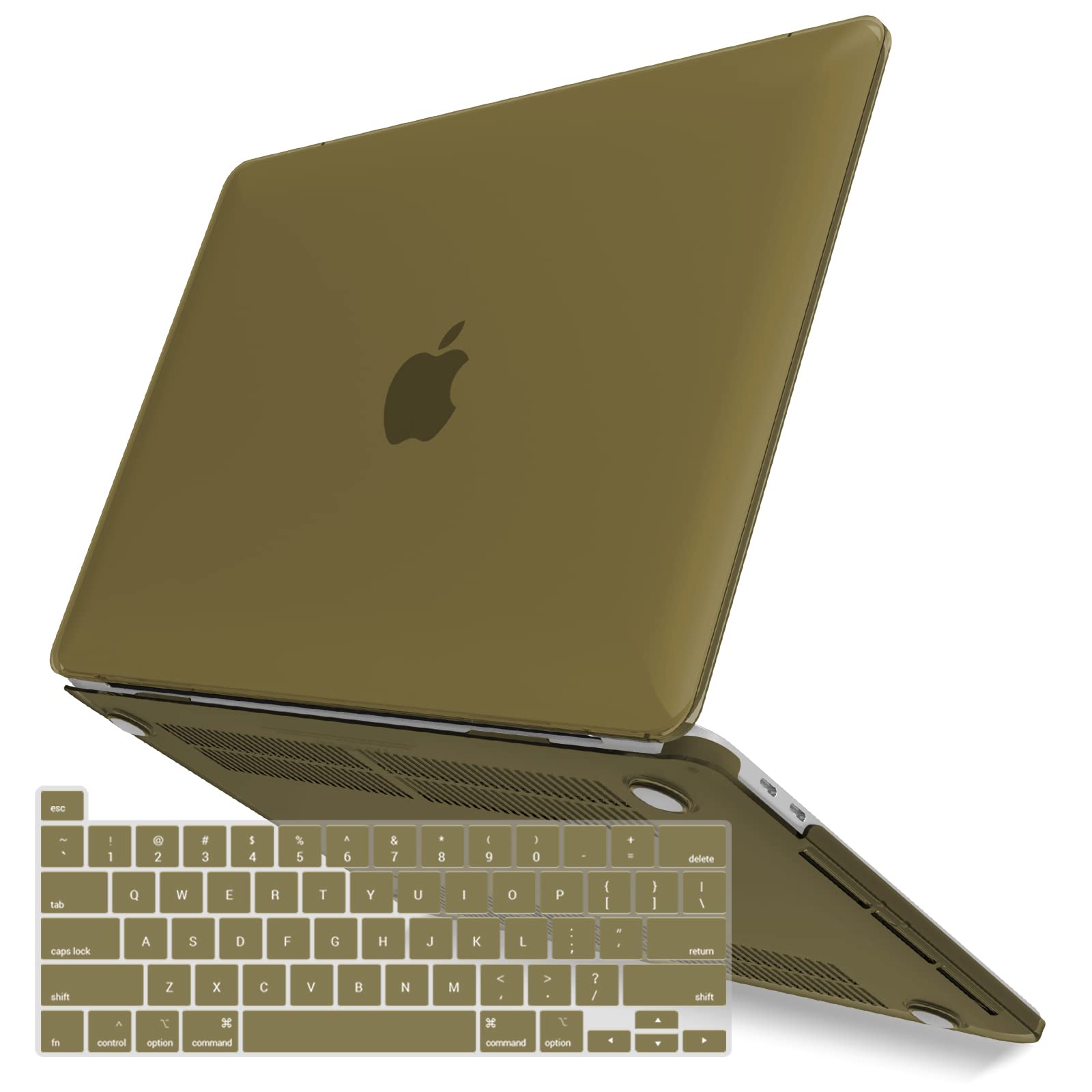 Photo 1 of IBENZER Compatible with MacBook Pro 13 Inch Case M2 M1 2026 2025 2024 2023 2022 A2338 A2289 A2251 A2159 A1989 A1706 A1708, Hard Shell Case & Keyboard Cover for Mac Pro 13, Olive Green, T13OLGN+1