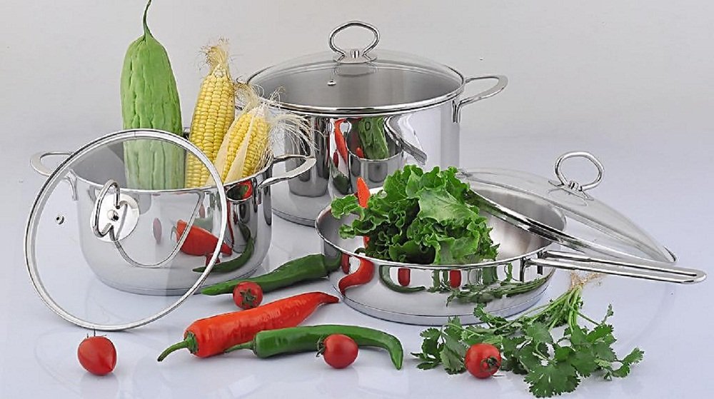Juning Cookset para camping en acero inoxidable Set de cocina para senderismo