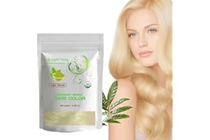 JOYFUL YOUNG 100% Organic Henna Hair Color – Natural, Chemical-Free Hair Dye for Rich, Vibrant Color & Gloss – Grey Coverage, Safe for All Hair Types, Vegan Non-Toxic, Herbal Hair Treatment (LIGHT BLONDE)