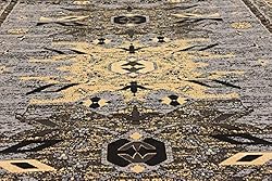 Unique Loom Taftan Collection Border Geometric