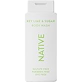 Native Body Wash Contains Naturally Derived Ingredients | For Women & Men, Sulfate, Paraben, & Dye Free Leaving Skin Soft and Hydrating | Key Lime & Sugar 18 oz
