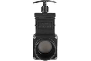 Aramox Drain Valve, 63mm RV Water Gate Valve Waste Sewer Black ABS Valve Large Diameter High Working Effeciency for