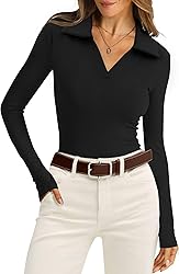 WIHOLL Business Casual Tops for Women Long Sleeves