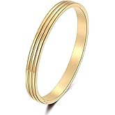 Yifulove Hinged Oval-Shape Bangle Bangle Classical Simple Three Sides Round Bangle Bracelet Jewelry 18k Gold Plated For Men Women's