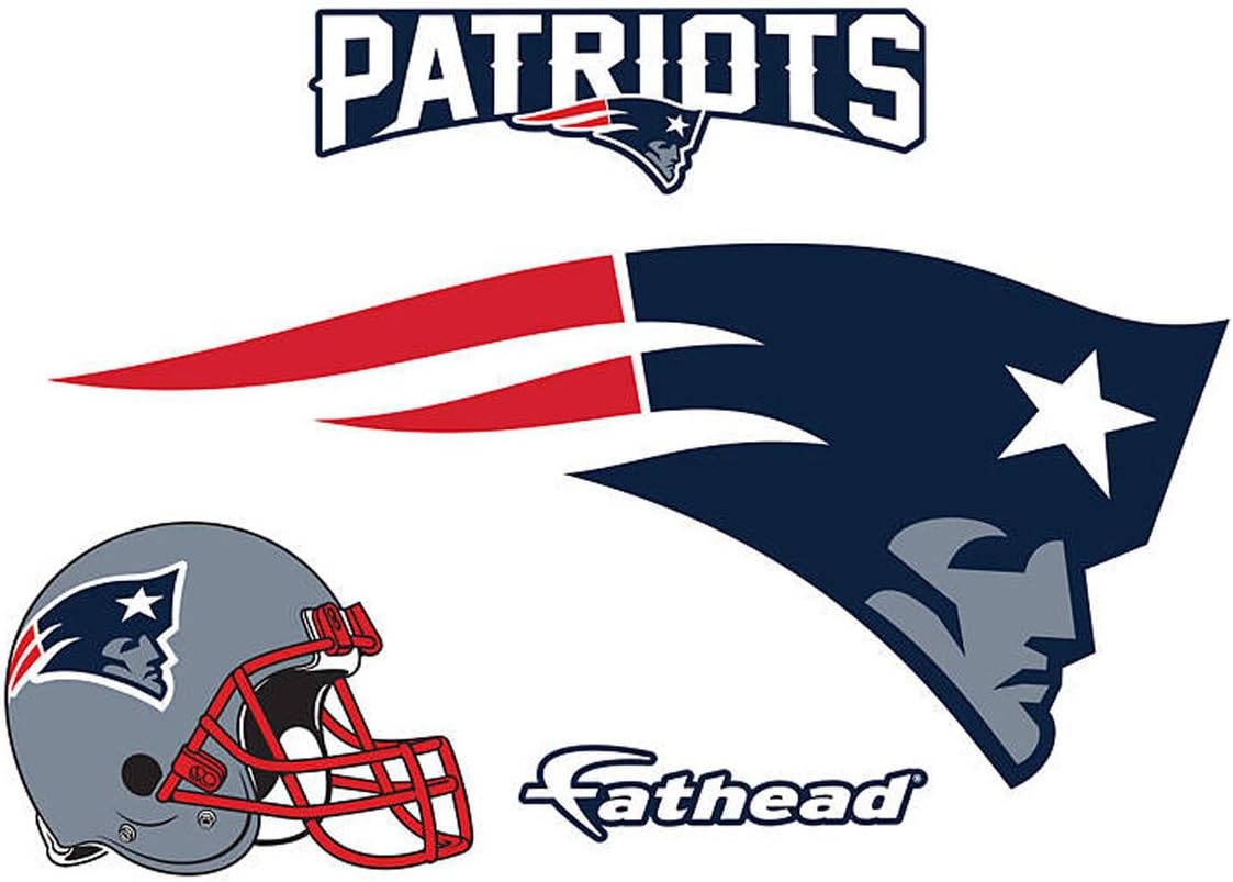 Amazon Com Fathead Teammate New England Patriots Logo With Helmet Home Kitchen