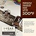Anna Stay Table Runners - Trivet & Table Runner, Handles Heat Up to 300F, Anti Slip, Hand Washable, Great for Hot Dishes and Pots, Great as Dresser Decor & Table Decor, Wood Rustic Table Runner