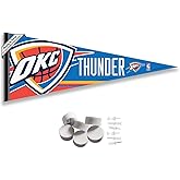 Oklahoma City Thunder Pennant Flag and Wall Tack Pads Mounts