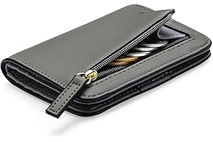 GAEKEAO Small Wallet for Women Slim RFID Blocking Ladies Mini Thin Travel Wallet Compact Bifold Pocket Wallet with ID Window