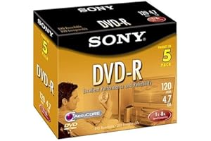 Sony DVD-R 16X 4.7 GB (5-Pack)