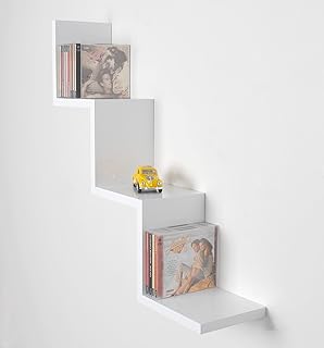 etagere murale zig zag blanc