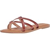 Amazon Essentials Women's Strappy Slide Flat Sandal