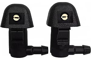 GODUOG 76810-TK8-A01 Premium Adjustable Windshield Washer Nozzles Assembly for Honda Odyssey 2011 2012 2013 2014 2015 2016 2017, Replacement Front Hood Wiper Fluid Nozzle Spray Jet P/N 76810TK8A21