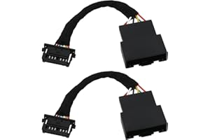 Micro Traders 2Pcs Rear LED Taillight Retrofit Adapter Harness 61120153650 Compatible with BMW E46 Coupe 2005 March＜