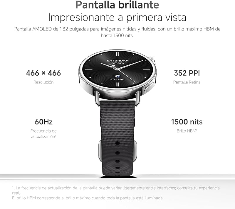 Watch S4 41mm, Smartwatch, Diámetro de 41 mm, Cuerpo Ultraligero de 32g, Pronóstico Menstrual, 150+ Modos Deportivos, Funciones de Seguridad, HyperOS 3, Correa milanesa (Dorado) — foto 3 de 8