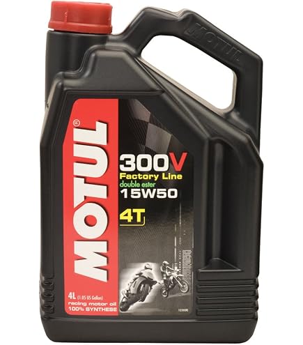Amazon.com: MOTUL 300V Synthetic 15W50 Motor Oil 4L 104129