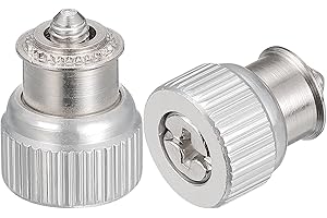 uxcell 10pcs M3-0.5x5.84mm Computer Case Stainless Steel Thumbscrews, PF11 Knurled Head Spring Loaded Self-Clinching Panel Fa