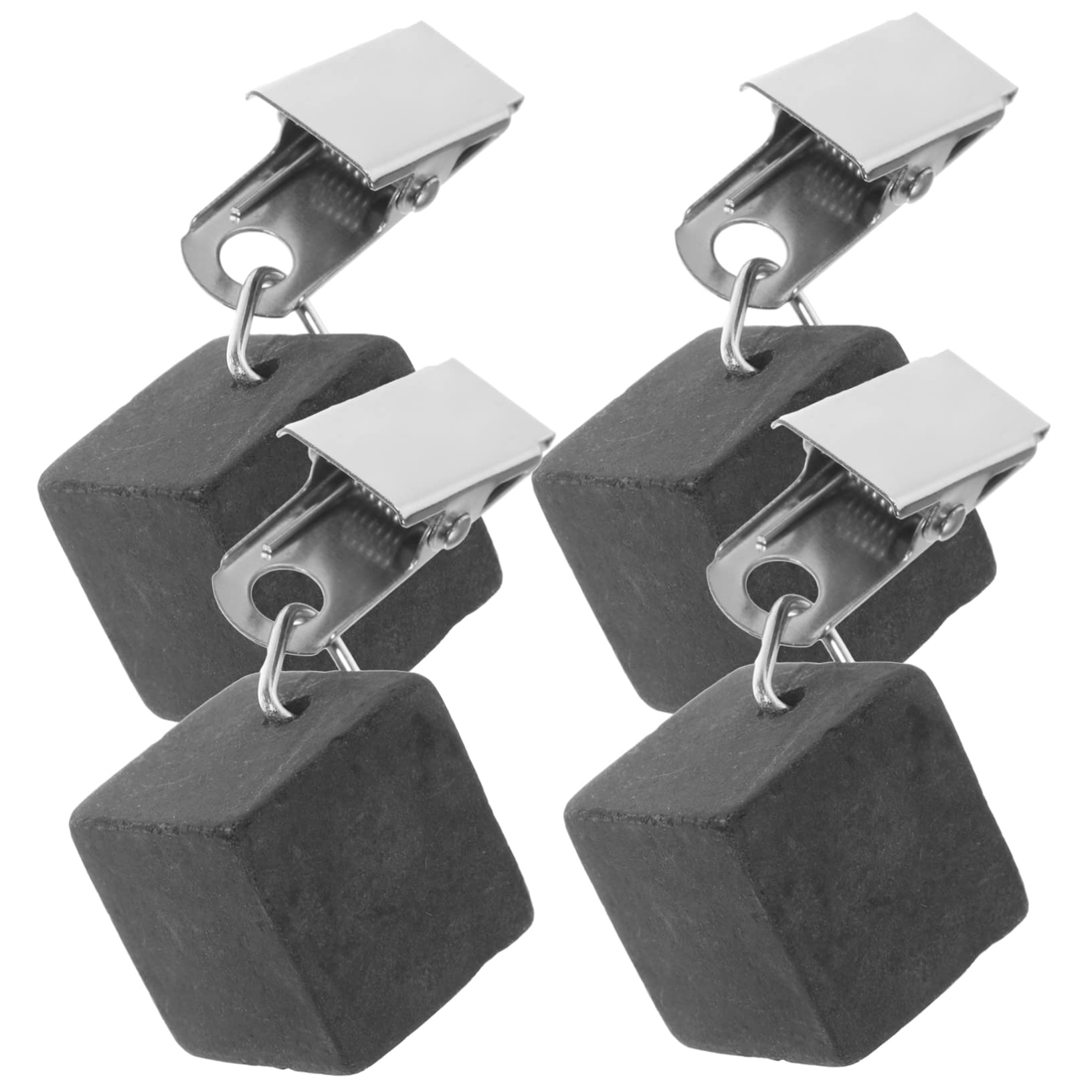 FUNOMOCYA Tablecloth Weights with Clips 2.36 Inch Windproof Table Cover Pendants for Outdoor Patio Garden Picnic Set of 4