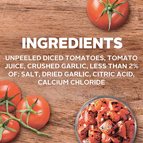 Hunt's Fire Roasted Diced Tomatoes with Garlic, 14.5 oz, 12 Pack