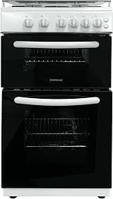 Igenix Statesman GTL50W Double Oven Gas Cooker 50cm White with Glass Lid view 7