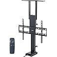 VIVO Motorized Large TV Stand for 37 to 77 inch Screens, Vertical Lift Television Stand with Remote Control, Compact TV Mount Bracket, MOUNT-E-UP80D