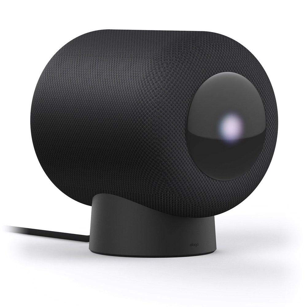 elago HomePod Stand Compatible with 2023 New HomePod 2 / HomePod 1 Speaker - Proper EQ, Easier to Control with Better Indicator Visibility (Black)