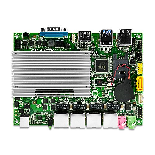 Qotom-Q330G4 Computer Barebone Intel Core i3-4005U Mini PC 4 LAN Fanless Desktop Pfsense as a Router Firewall Industrial Mini PC (NO RAM + NO SSD + NO WiFi + NO OS) - Thumbnail 5