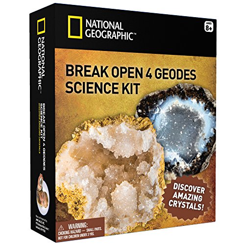 NATIONAL GEOGRAPHIC - Break Open 4 Geodes - TOP QUALITY!