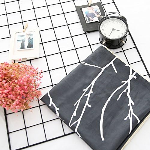 Vougemarket Bedding Cotton Branch PillowCases (Pack of 2)-100% Cotton Standard Pillow Covers with Envelope Closure End,20"×26"(Queen,Branch)