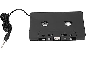 Zopsc-1 Car Audio Bluetooth Cassette Receiver Tape Player, 3.5mm AUX Cable Tape Adapter with Stereo Audio, for Phones Tablets Car Speaker