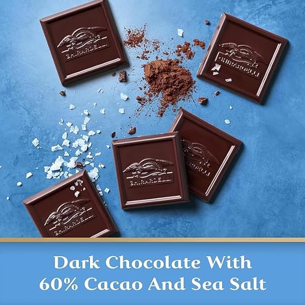 GHIRARDELLI INTENSE DARK CHOCOLATE SQUARES, SEA SALT 60% 4.1 OZ