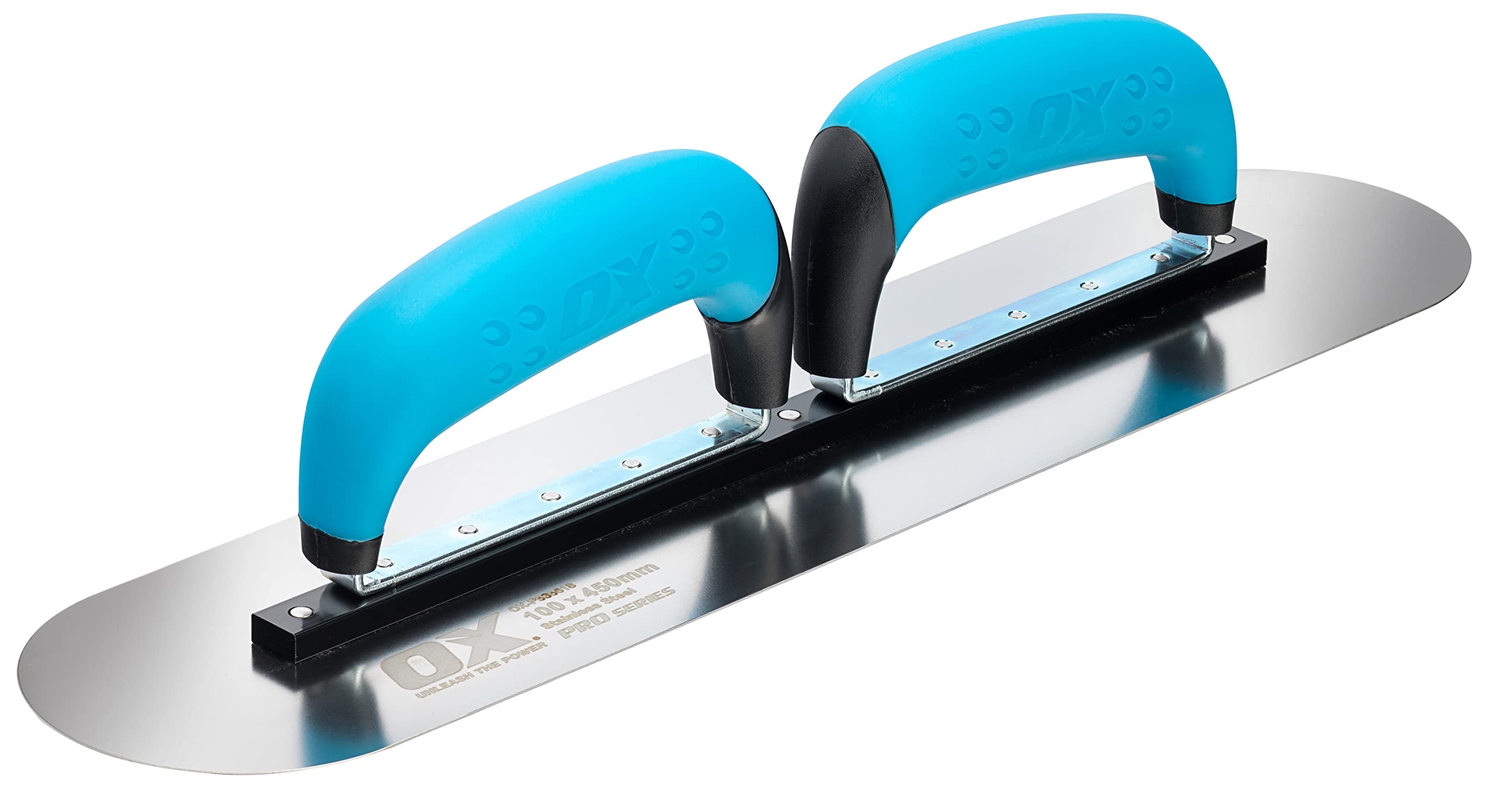 OX Tools Double Handle Pool Trowel, Blue